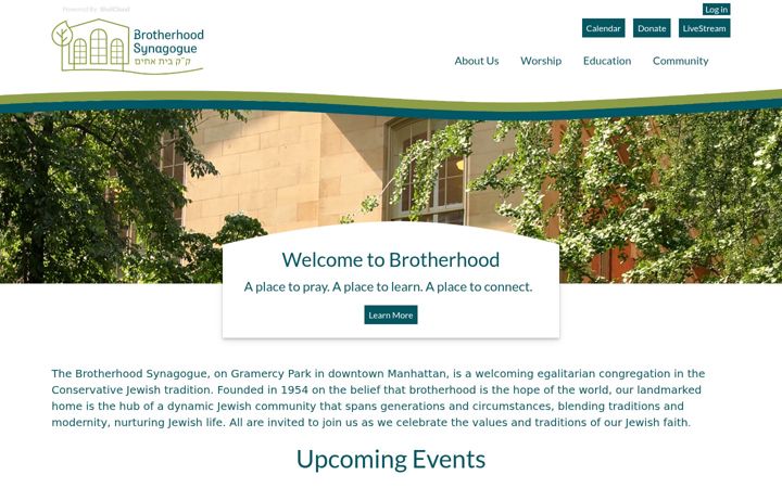 Kuvakaappaus sivustosta brotherhoodsynagogue.org