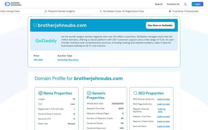 Screenshot of brotherjohnsubs.com