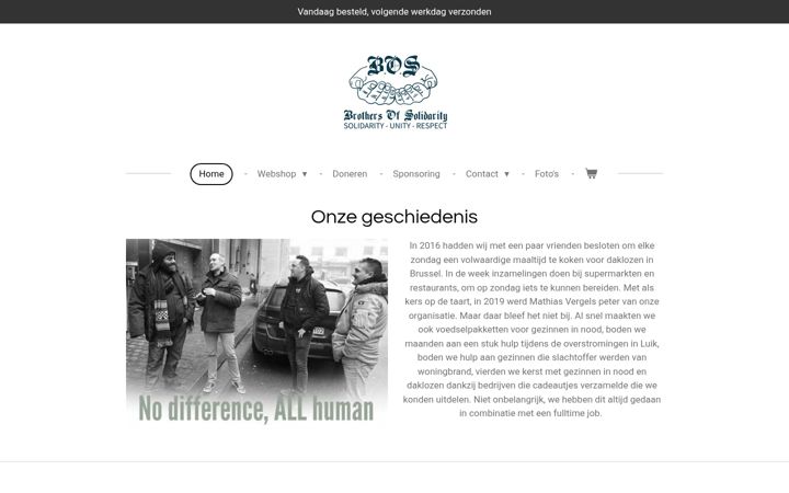 Screenshot of brothersofsolidarity.be