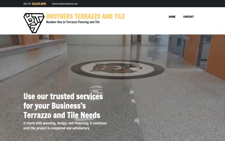 Screenshot of brothersterrazzoandtile.com