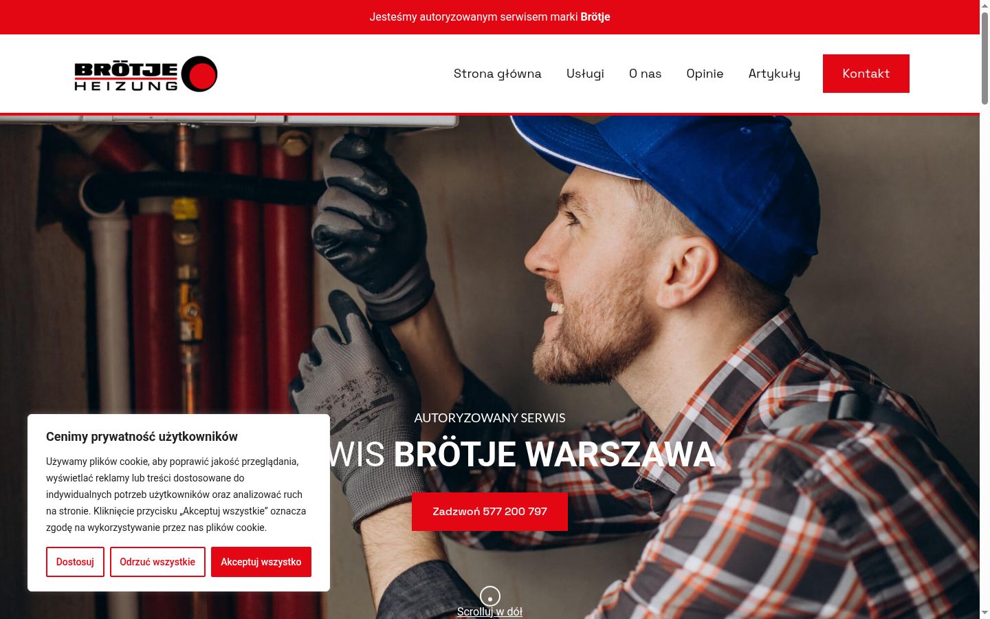 Screenshot tal-banner tal-kunsens muri qabel kwalunkwe interazzjoni