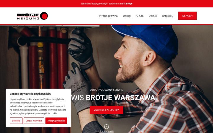 Skærmbillede af brotje.warszawa.pl