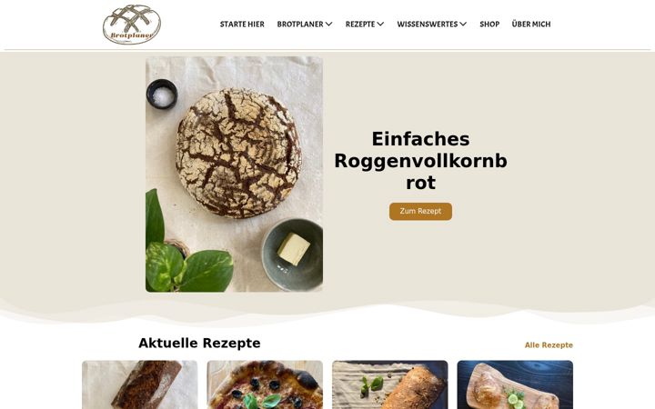 Screenshot του brotplaner.de