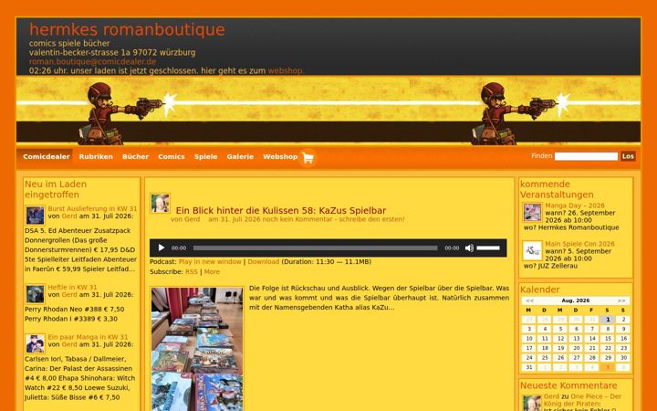 Screenshot of brotundspiele-wuerzburg.de