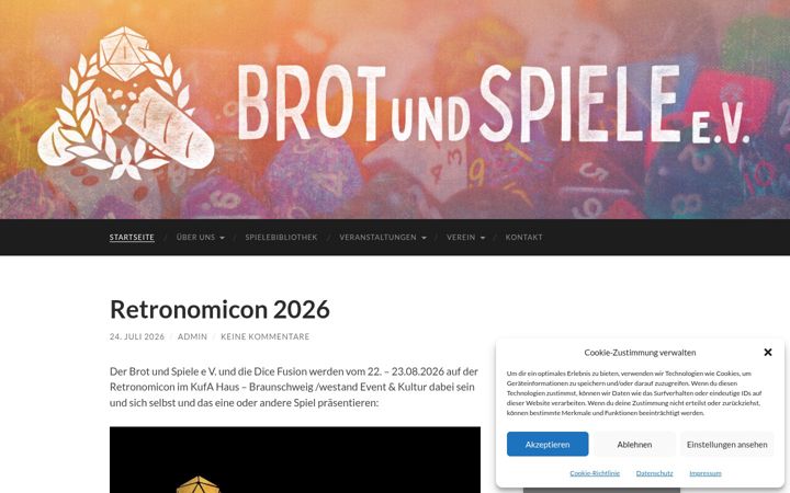 Screenshot του brotundspielebs.de