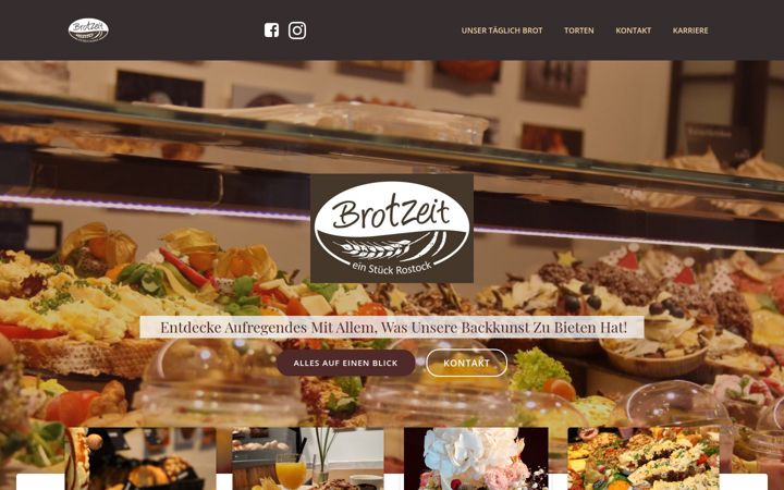 Screenshot of brotzeit-rostock.de