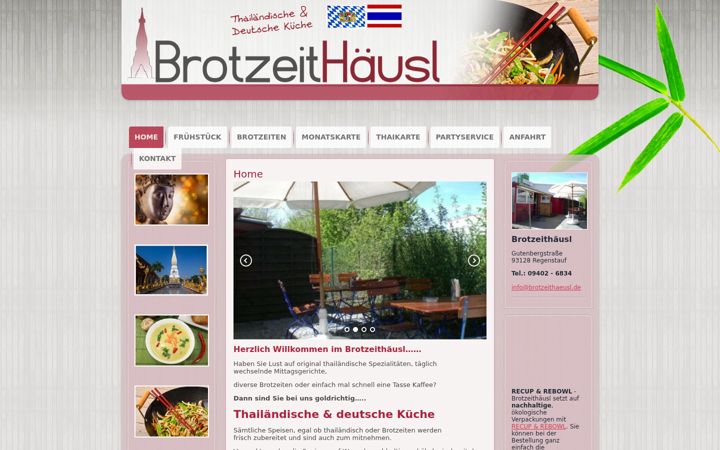 Screenshot of brotzeithaeusl.de