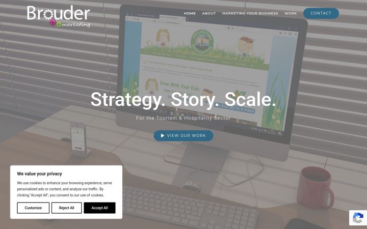 Екранна снимка на broudermarketing.ie