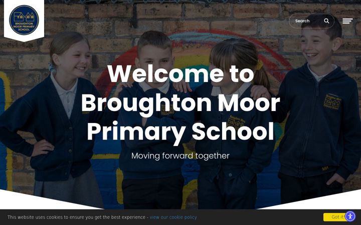 Screenshot of broughtonmoorschool.co.uk