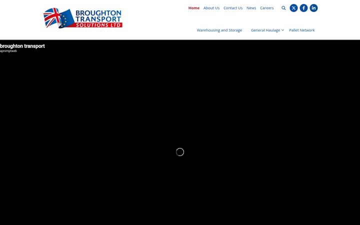 Screenshot of broughtontransport.com