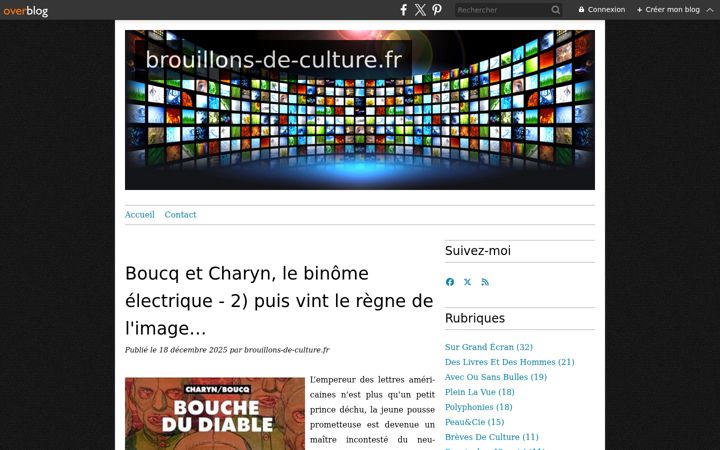 Екранна снимка на brouillons-de-culture.fr