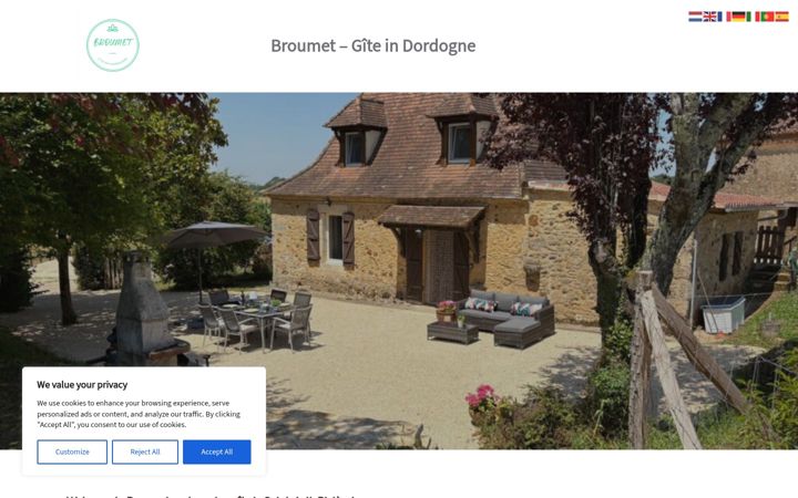 Screenshot of broumet.fr