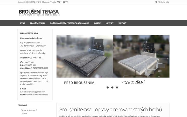 Screenshot of brouseni-terasa.cz