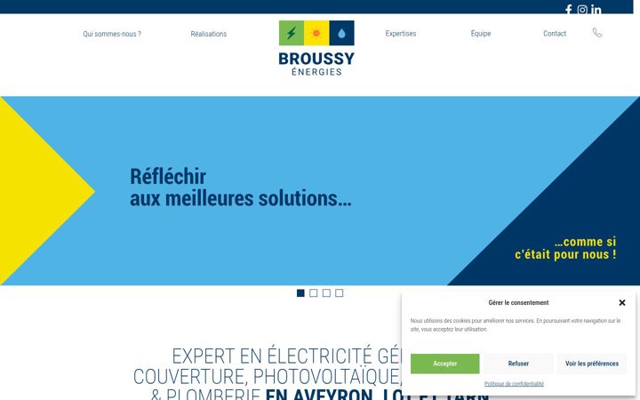 Screenshot of broussyenergies.fr