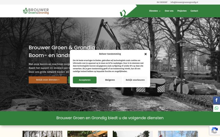 Captură de ecran a brouwergroenengrondig.nl