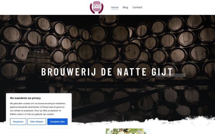 Captură de ecran a brouwerijdenattegijt.nl