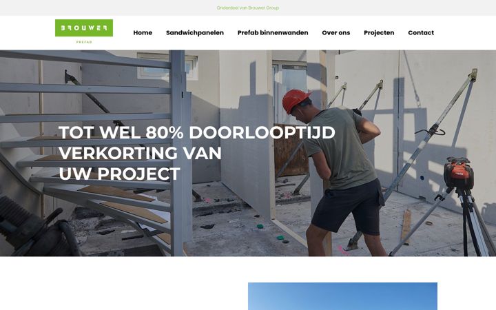 Screenshot of brouwerprefab.nl