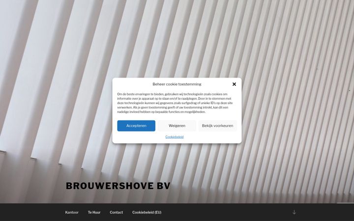 Captură de ecran a brouwershove.be