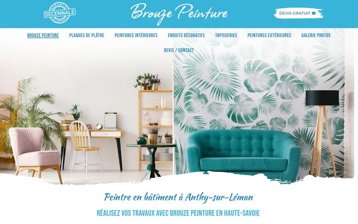 Screenshot of brouze-peinture.fr