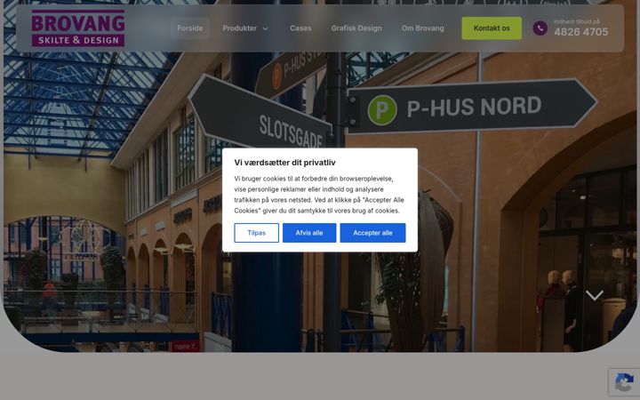 Screenshot of brovang.dk