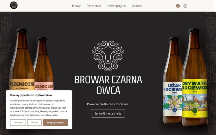 Screenshot of browarczarnaowca.pl
