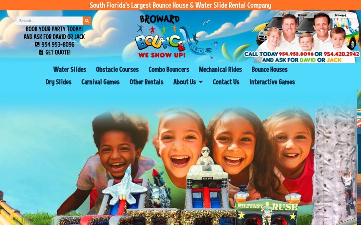 Screenshot of browardbounce.com