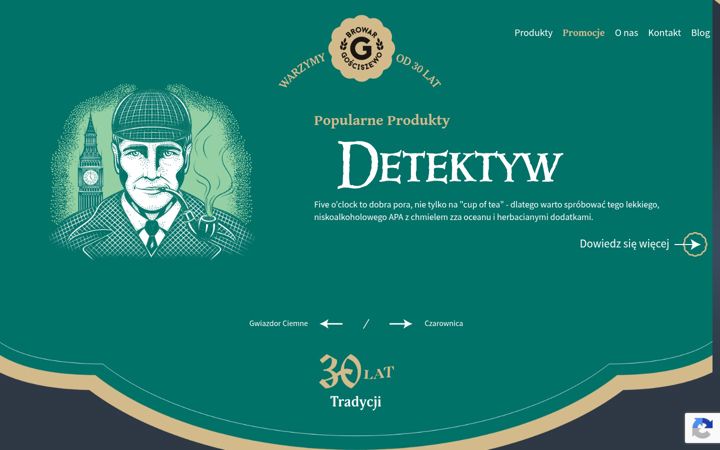 Ekraanipilt saidist browargosciszewo.pl