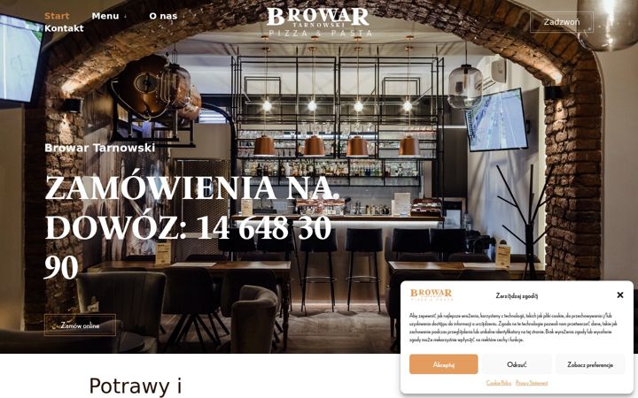 Ekraanipilt saidist browartarnowski.pl