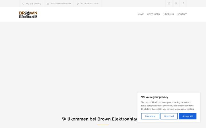 Screenshot of brown-elektro.de