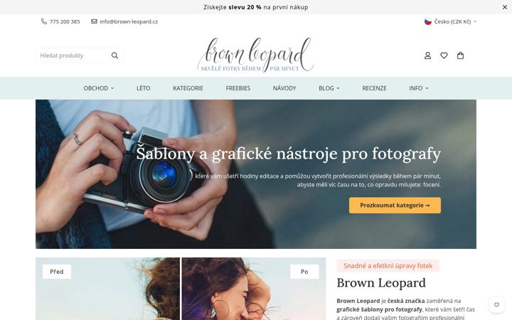 Screenshot of brown-leopard.cz