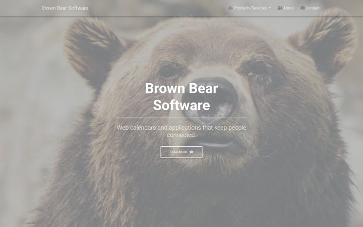 Screenshot of brownbearsw.com