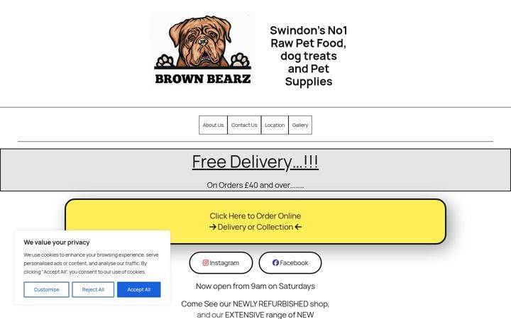 Screenshot of brownbearz.co.uk