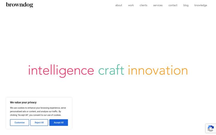 Screenshot of browndog.agency