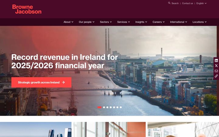 Screenshot of brownejacobson.com