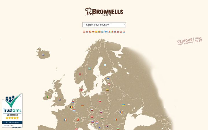 Screenshot of brownells.eu