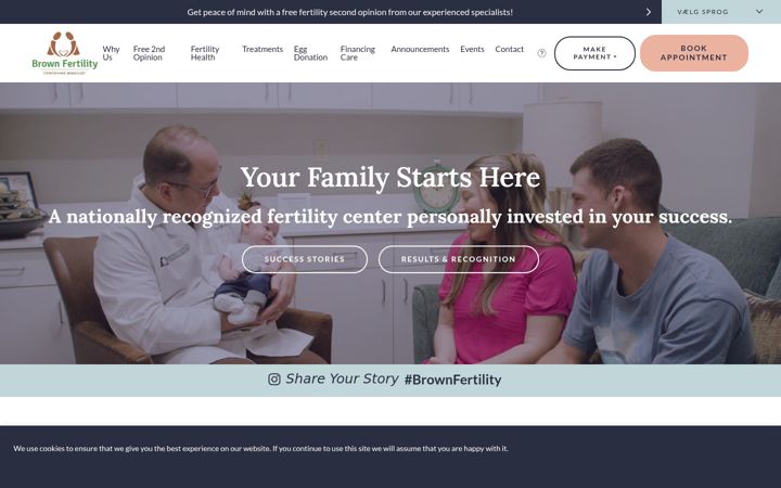 Screenshot of brownfertility.com