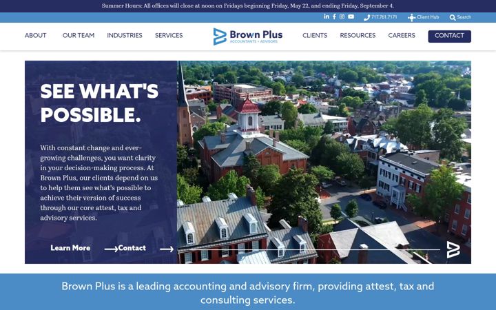Screenshot of brownplus.com