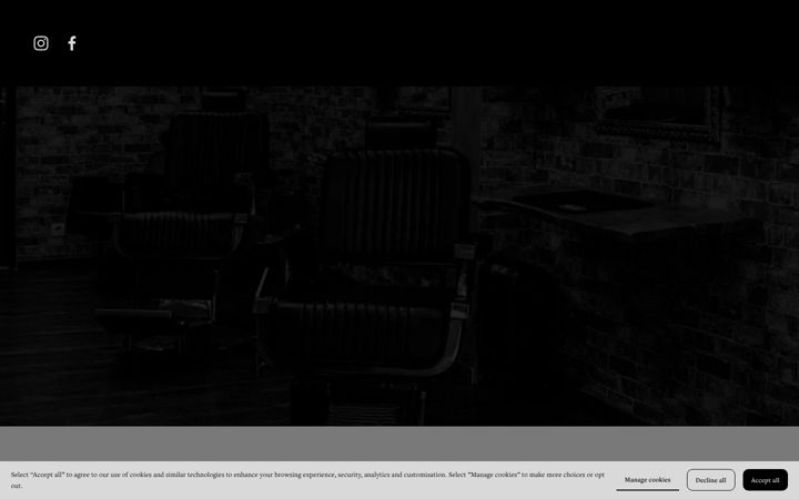 Screenshot of brownsbarber.co.uk