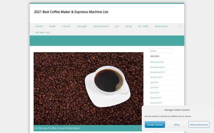 Screenshot of brownscoffee.com