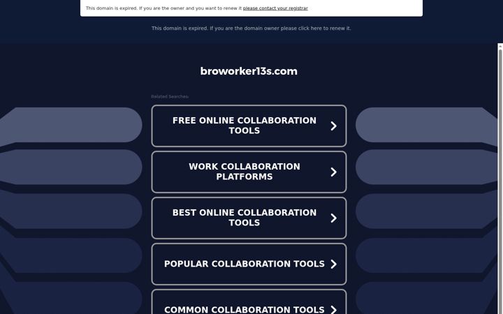 Screenshot of broworker13s.com