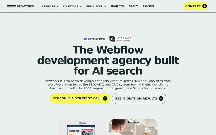 Screenshot of broworks.net