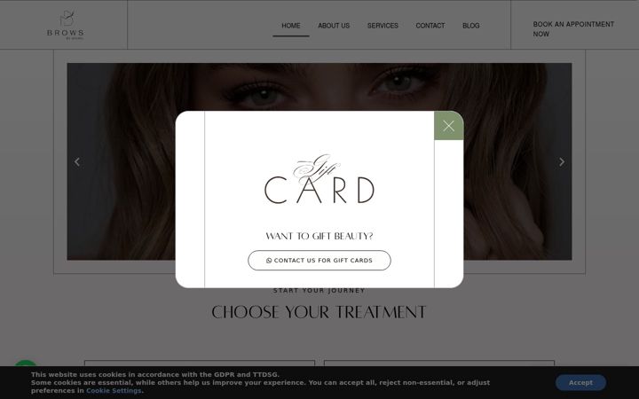 Screenshot of browsbymoura.de