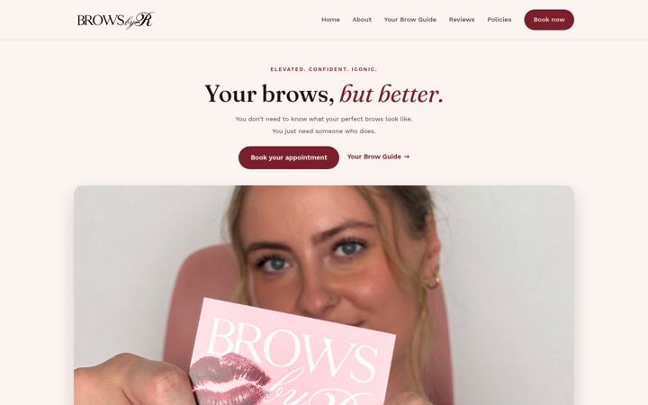 Screenshot of browsbyrosie.co.uk