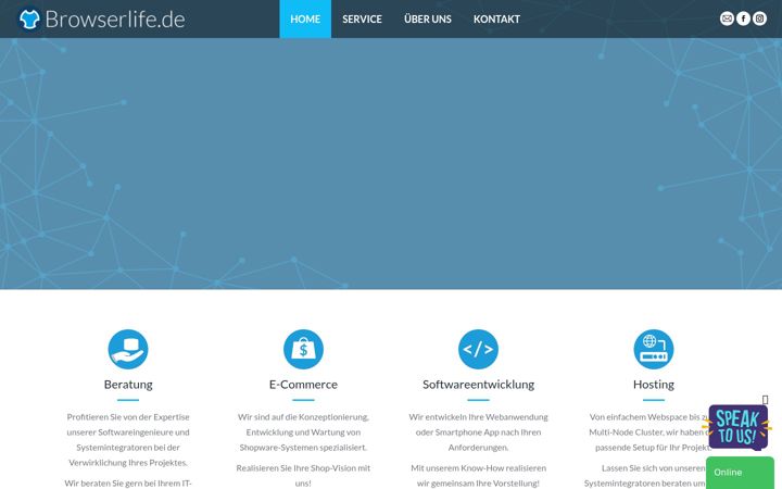 Snímek obrazovky browserlife.de