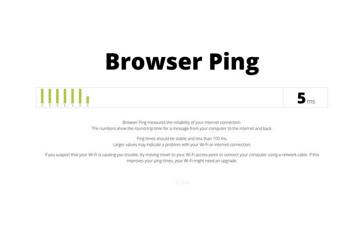 Screenshot of browserping.com