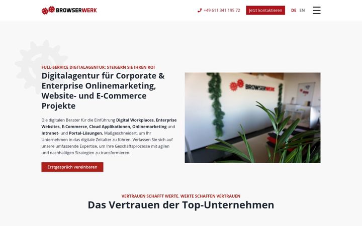 Snímek obrazovky browserwerk.de