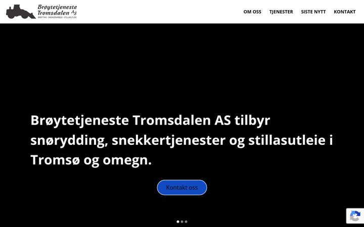 Screenshot of broytetjeneste.no