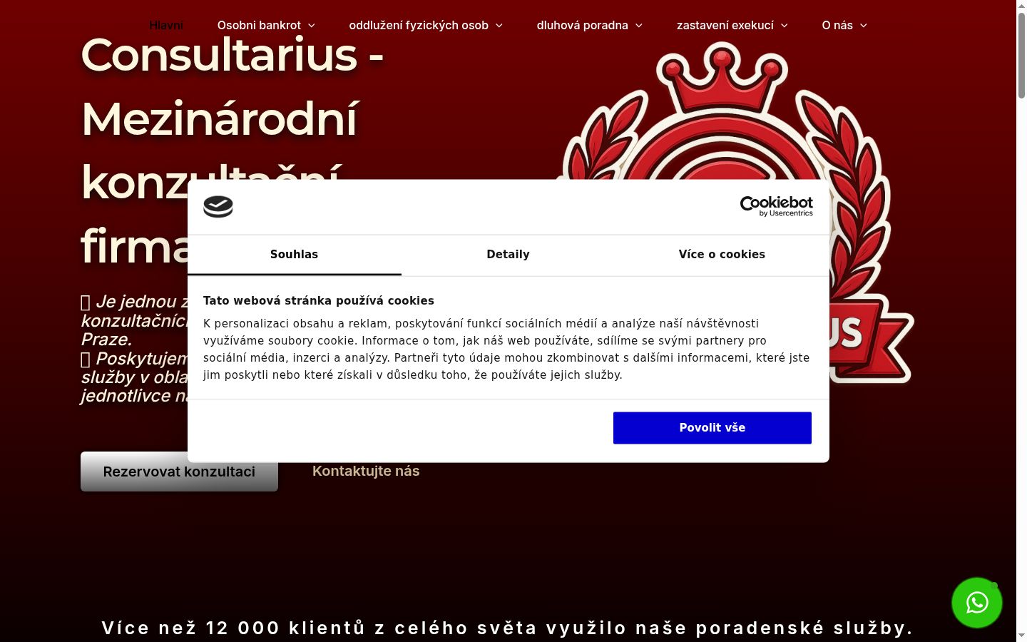 Sutikimo reklamjuostės, rodytos prieš bet kokią sąveiką, ekrano kopija
