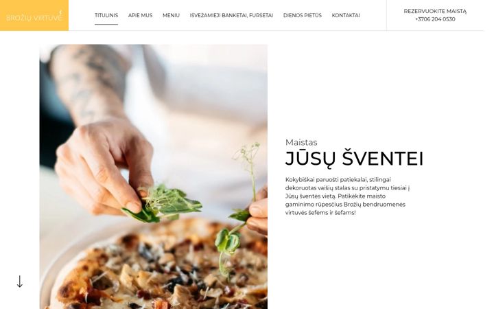 Screenshot of broziuvirtuve.lt