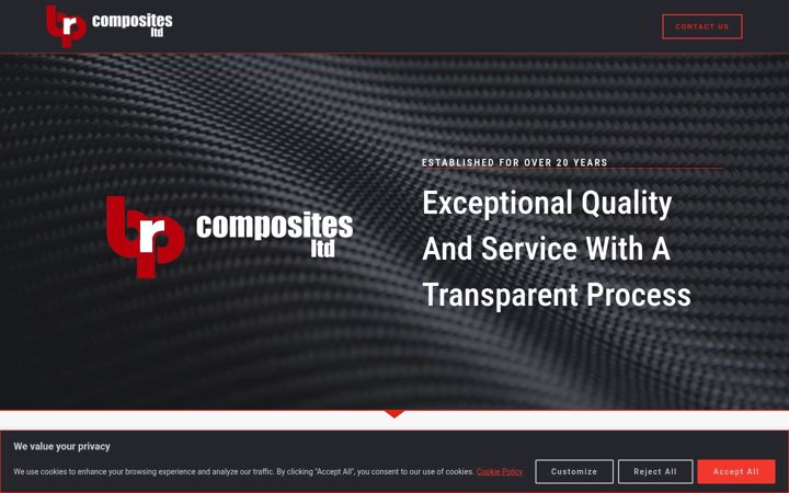 Screenshot of brpcomposites.co.uk